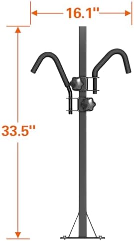Bike Rack Accessory for Wildroad 60" x 24" x 14" Folding Hitch Cargo Carrier – - Image 6