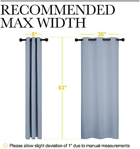 NICETOWN Vintage Blue Blackout Curtains - Image 6
