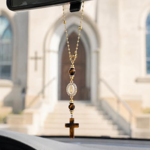 Cross Crystal Rearview Mirror Charm, Women Shoulder Bags - Image 6
