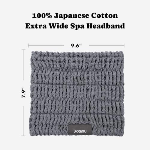 Luxury Organic Japanese Cotton Waffle Spa Headband - Image 2