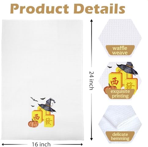 Halloween Mahjong Kitchen Towels - Image 5