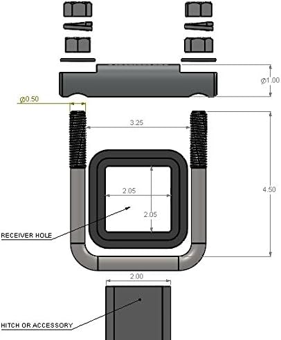 HitchClamp – Cross Clamp 2” Heavy Duty – Made in The USA - Image 7
