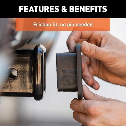 2 Inch Trailer Hitch Cover, Rubber Receiver Tube Hitch Plug - Image 7