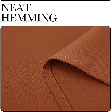 NICETOWN Blackout Curtains for Sliding Door 2 PCs 55 x 108-in Burnt Orange - Image 7