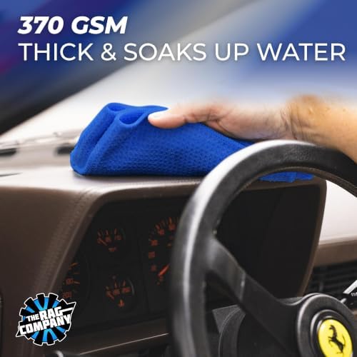 The Rag Company Waffle-Weave Microfiber Drying & Glass Towel | Ultra Absorbent - Image 7