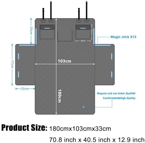 Cargo Liner for Dogs for Volkswagen Atlas/Atlas Cross Sport 2017-2025 2026 Pet - Image 6