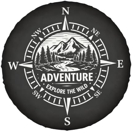 Spare Tire Cover,Compass Camper Spare Tire Cover Waterproof Sun Protection - Image 7