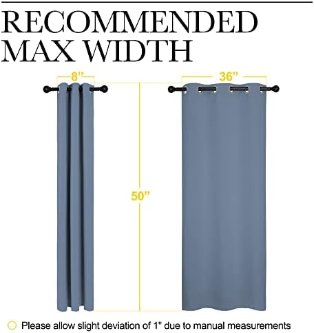 NICETOWN Home Fashion Thermal Insulated Solid Grommet Blackout Window Treatment - Image 7