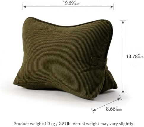 Pat. Pend. Corduroy Triangle Back Pillow - Image 6
