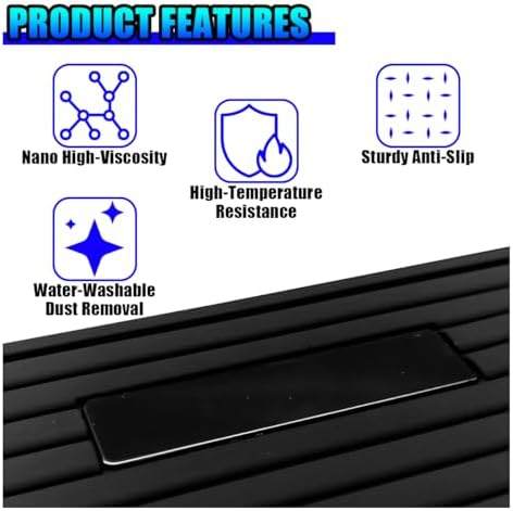Craedli Car Dashboard Anti-Slip Mat, 11.81"×5.94" Waterproof PVC Phone Gripping - Image 6