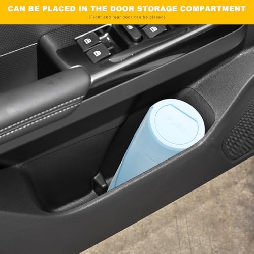 Car Trash Can Bin with Lid, Leakproof Portable Garbage Trash Bin Mini Cup - Image 6