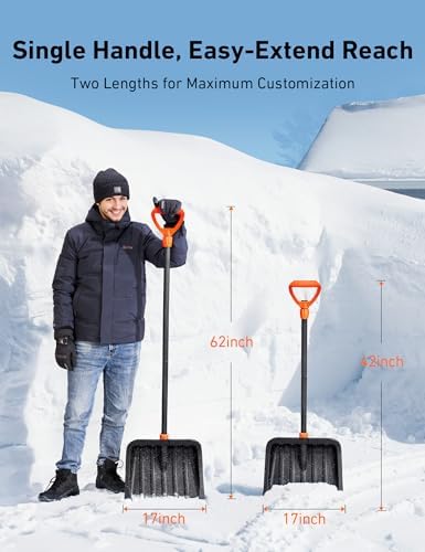 AstroAI 62" Heavy-Duty Snow Shovel - Image 6