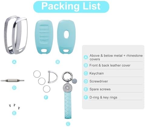 for Hyundai Key Fob Cover with Keychain, 5 Buttons - Image 7
