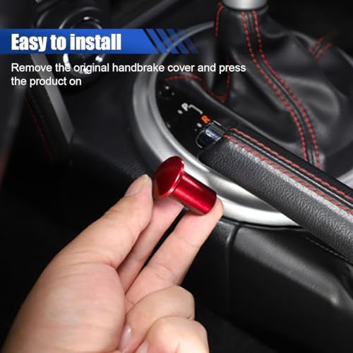LAINLOY 2 PCS Car Turn Knob Drift Button, Emergency Brake Cover Turn Knob Cover - Image 6