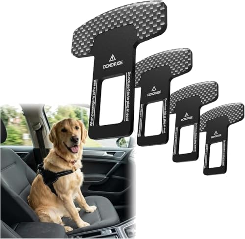 4Pack Dog Cat Safety Belt Clips,Adjustable Fabric Dog Vehicle Seat Harness by Unknown