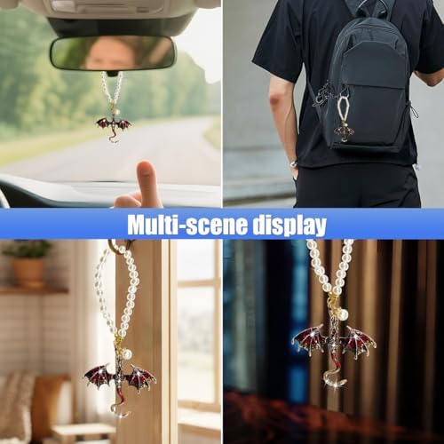 Bling Dragon Car Rear View Mirror Charm - Image 6