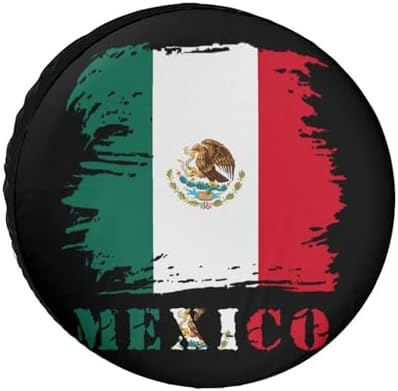 Vintage Mexico Michoacan Mexican Flag Tire Covers, Dust-Proof Weatherproof - Image 7