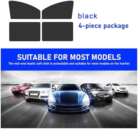 4 PCS Car Side Window Sun Shade, 24.40In x 18.89In x 12.99In Front Window Sun - Image 7