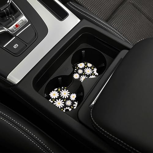 Daisy Steering Wheel Cover Set + 2 Coasters, Breathable Anti-Slip 15 Inch - Image 7