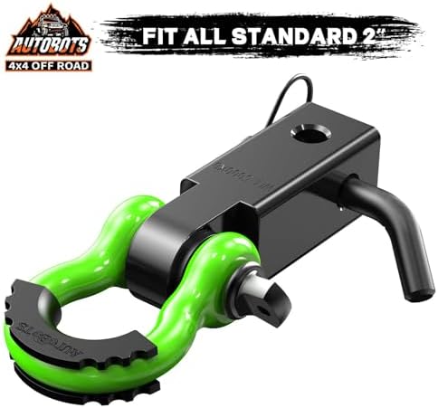 AUTOBOTS Tow Hitch Receiver 2" Shackle Hitch Receiver Green - Image 7