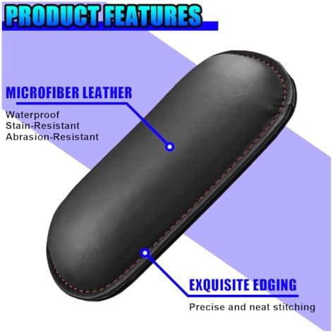 Craedli 2PCS Car Door Armrest Pads, Leather Memory Foam Knee Cushion Pad - Image 6