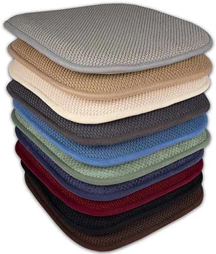 2 Pack Memory Foam Honeycomb Nonslip Back 16" x 16" Chair/Seat Cushion Pad - Image 6