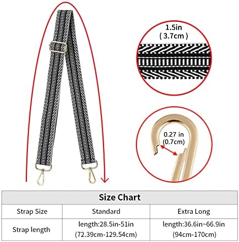 ZOOEASS Wide Shoulder Strap Adjustable Replacement Belt Crossbody Canvas Bag - Image 5