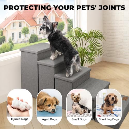 Zerbuger Dog Stairs with Storage - Image 2