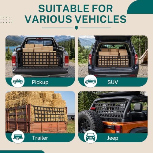 Heavy Duty Tailgate Net for Truck Bed, Tailgate Net for Pickup Truck Bed - Image 6