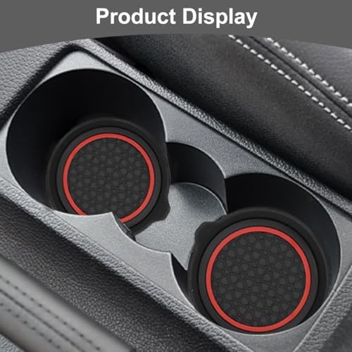 HZEL Car Cup Holder Coasters, Recessed Automotive Drink Mat Decoration - Image 6