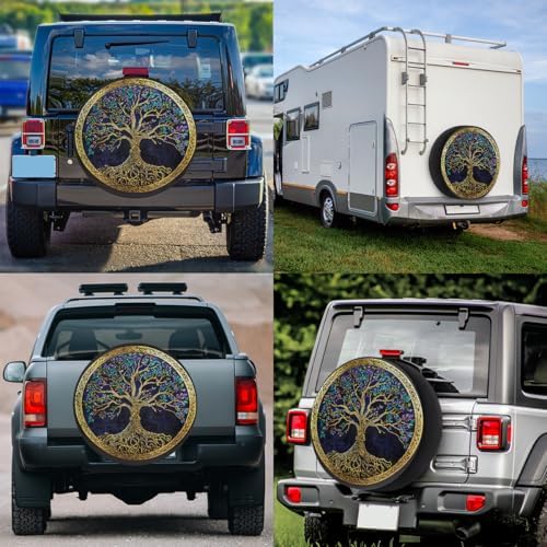 Tree of Life Spare Tire Cover Dust-Proof Spare Wheel Covers - Image 6