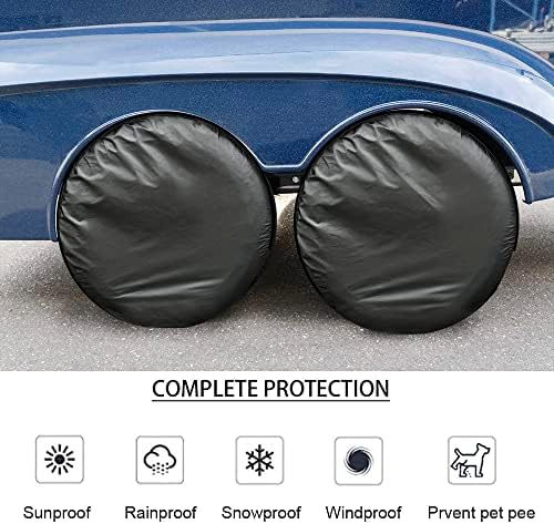 Kayme Rv Tire Covers 4 Pack, Travel Trailer Camper Truck SUV Motorhome - Image 7