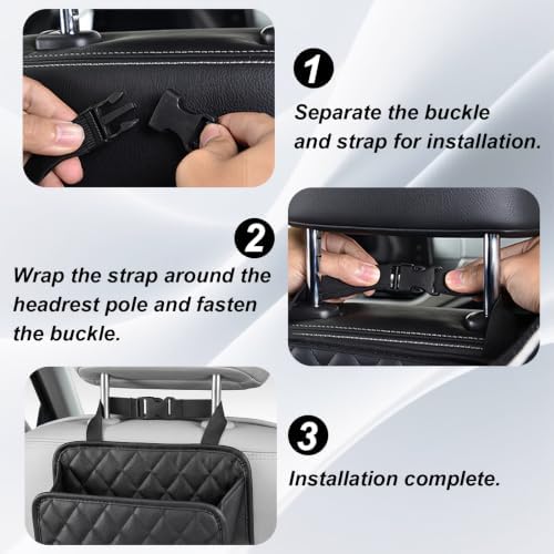 Car Seat Back Organizer – Waterproof Backseat Storage Bag - Image 6