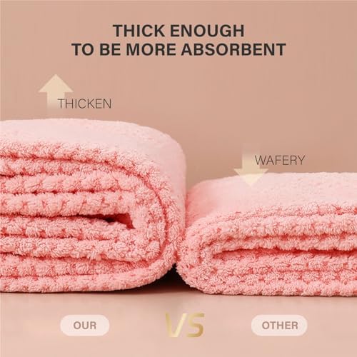 MaopaoBeauty Microfiber Hair Towel, 2 Packs Hair Turbans - Image 7