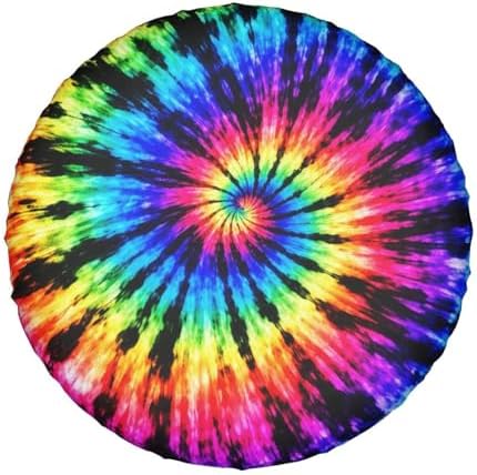 Spare Tire Cover,Tie Dye Pattern Camper Spare Tire Cover Waterproof Sun - Image 7