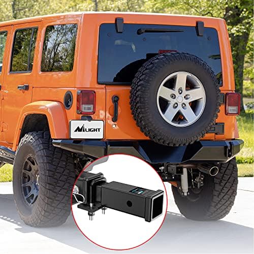 Nilight Trailer Hitch Extender 7" fits 2 Inch Receiver 3500 lbs GTW - Image 6