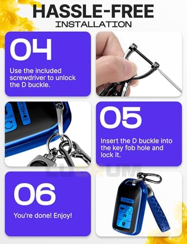 Lucrum Compatible with Honda Key Fob Cover & Keychain - Image 7
