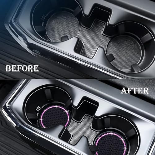 2PCS Bling Cup Holder Coaster, 2.75 Inch Auto Car Cup Holder Insert Coasters - Image 7