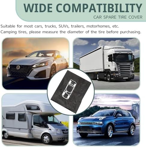 1 PC Car Tire Protector, Car Spare Tire Cover, Spare Tire Storage Bag, Universal - Image 6
