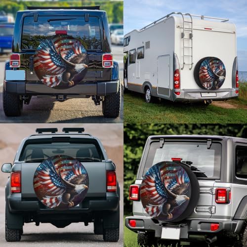 Eagle Spare Tire Cover 14in Spare Wheel Covers Tire Storage Cover - Image 6