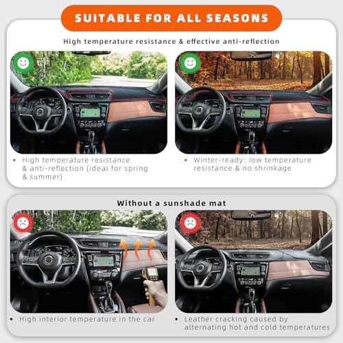 Dashboard Cover Dash Mat Fit for Toyota Corolla 2024-2020 Car Dash Board Mat - Image 7