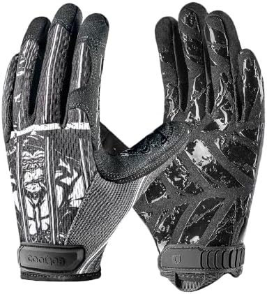 COOLJOB Mechanic Safety Work Gloves, Enhanced Anti-Slip Grip Tactical Gloves by COOLJOB