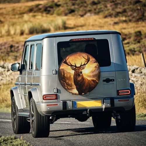 Deer Spare Tire Cover Weatherproof Wheel Protectors Universal Wheel Covers - Image 7