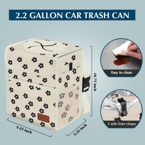 Femuar Leak Proof Car Trash Can - Image 6