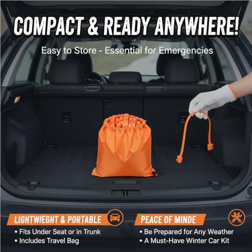 Universal Reusable Anti-skid Nylon Tire Chains, Universal Anti-Skid Snow Tire - Image 7