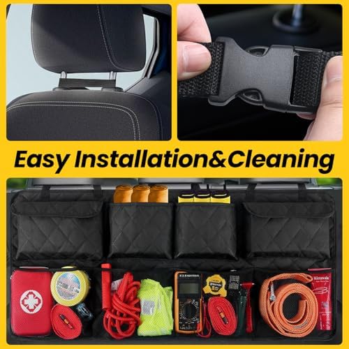 Car Trunk Hanging Organizer 3D Textured Ripple Design, - Image 7