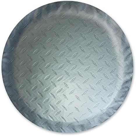 ADCO 9759 Silver Diamond Plated Steel Vinyl Spare Tire Cover N - Image 2