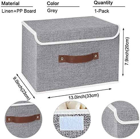 Yawinhe Collapsible Storage Bins, 13.0x9.0x7.9in - Image 6