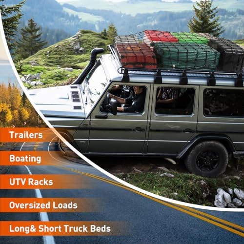 Suu66 Cargo Net for Pickup Truck Bed, 12 Carabiners - Image 7