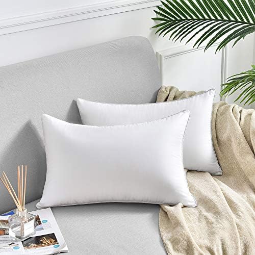 Oubonun 12x20 Lumbar Throw Pillow Inserts 2 Pack, 100% Cotton Breathable Cover - Image 6